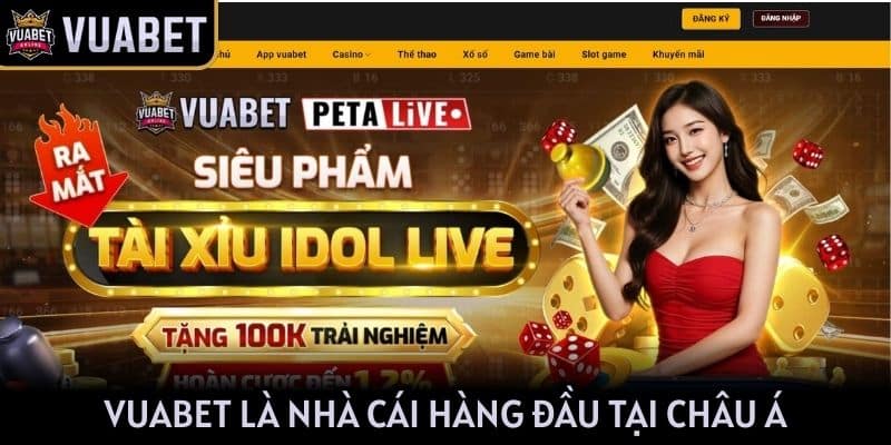 VUABET là nhà cái hàng đầu tại châu Á